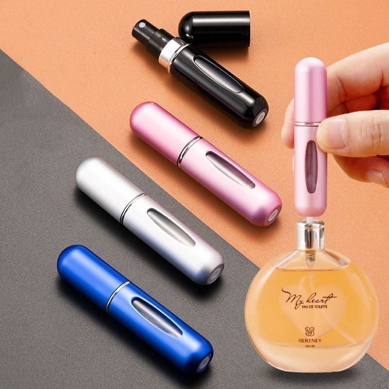 Picture of Perfume Refill Bottle Portable Mini Refillable Spray Jar Scent Pump Case Empty Cosmetic Containers Atomizer For Travel 5ml