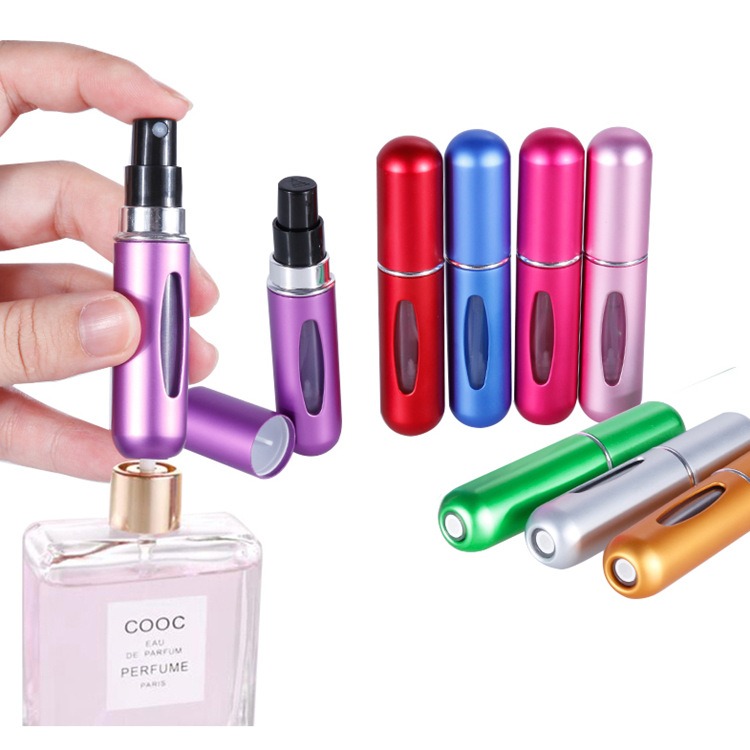 Picture of Perfume Refill Bottle Portable Mini Refillable Spray Jar Scent Pump Case Empty Cosmetic Containers Atomizer For Travel 5ml