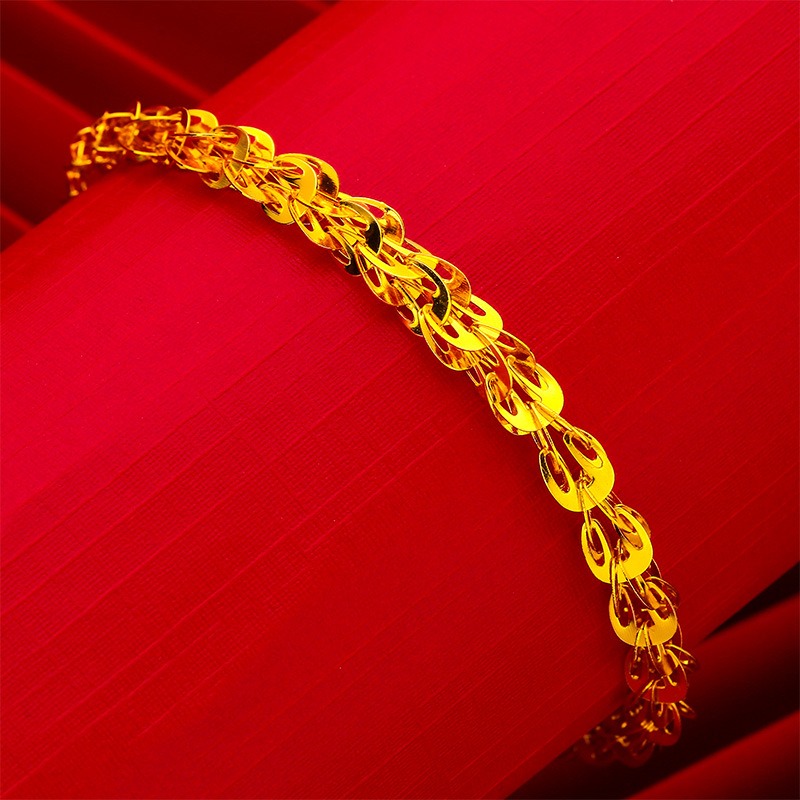Picture of Gold Plated Stylish Chain Bracelet for Women