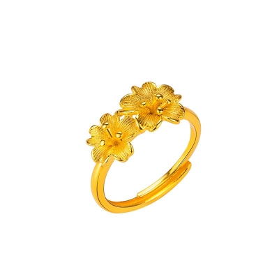 Picture of Stylish Plated Flower Pendant Ring for Women