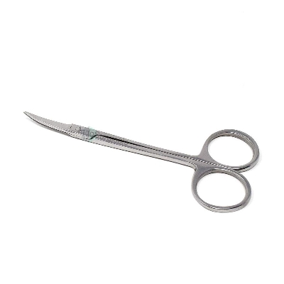 Picture of Cuticle Scissors, Stainless Steel, Curved, (4 Inch) Iris Scissor Curved - Silver