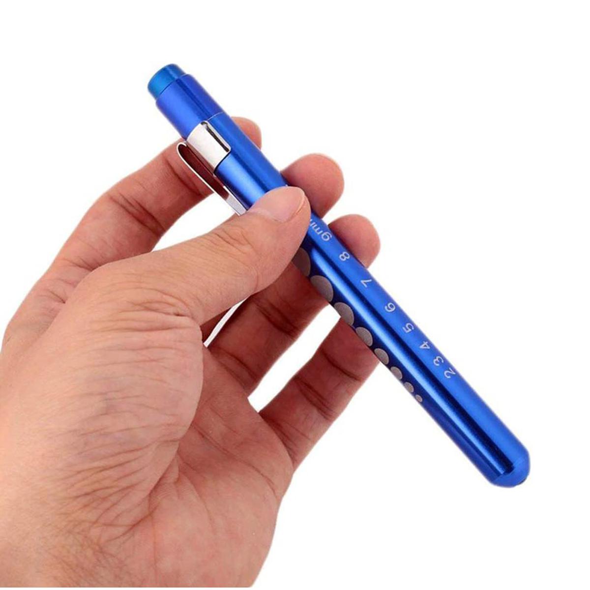 Picture of Medical Flashlight Lanterna With Pupil Gauge LED Pen Light Torch Lamp Outdoor Camping Work Light For Doctor Nurse Diagnostic - Multicolor