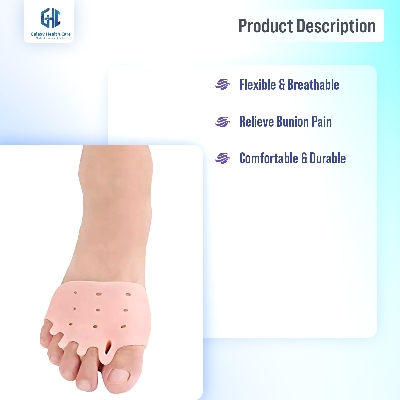 Picture of Galaxy 2 Pieces Toe Separator Bunion Corrector Straightner Hallux Valgus Pain Relief (1 Pair) - White