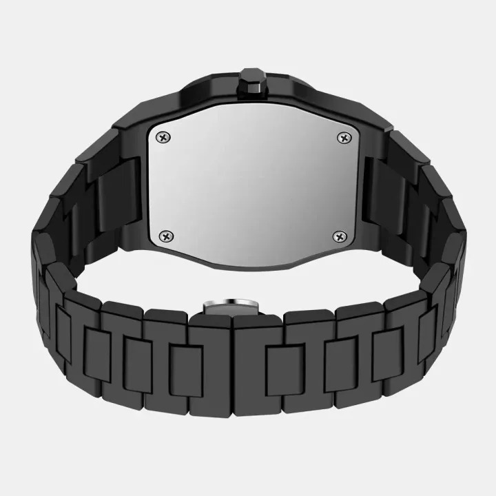 Picture of Arabian Middle Eastern Black Matte Oil Plastic Men's Watch Cross-border Quartz Watch