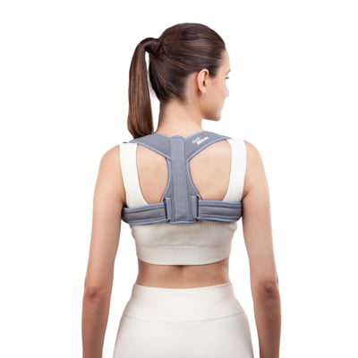 Picture of Clavicle Brace with Buckle, for Posture Correction & Collar Bone Support | Comfortable & Adjustable Shoulder Strap Brace for Fractures, Pain Relief & Recovery - Multicolor