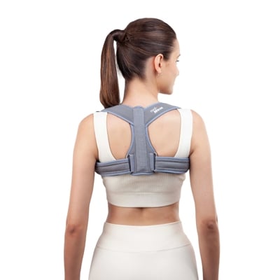 Picture of Clavicle Brace with Buckle, for Posture Correction & Collar Bone Support | Comfortable & Adjustable Shoulder Strap Brace for Fractures, Pain Relief & Recovery - Multicolor