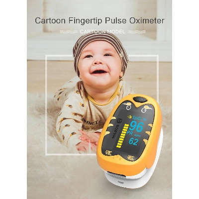 Picture of Baby Finger Pulse Oximeter Pediatric Oximeter SpO2 PR OLED Rechargeable Children kids Pulsioximeter