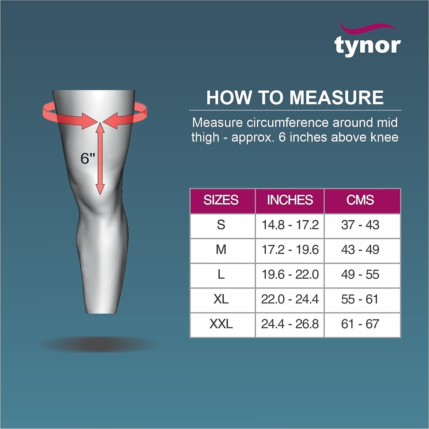 Picture of Tynor Knee Cap Open Patella(Support,Uniform Compression,Relieves Pain) - Multicolor