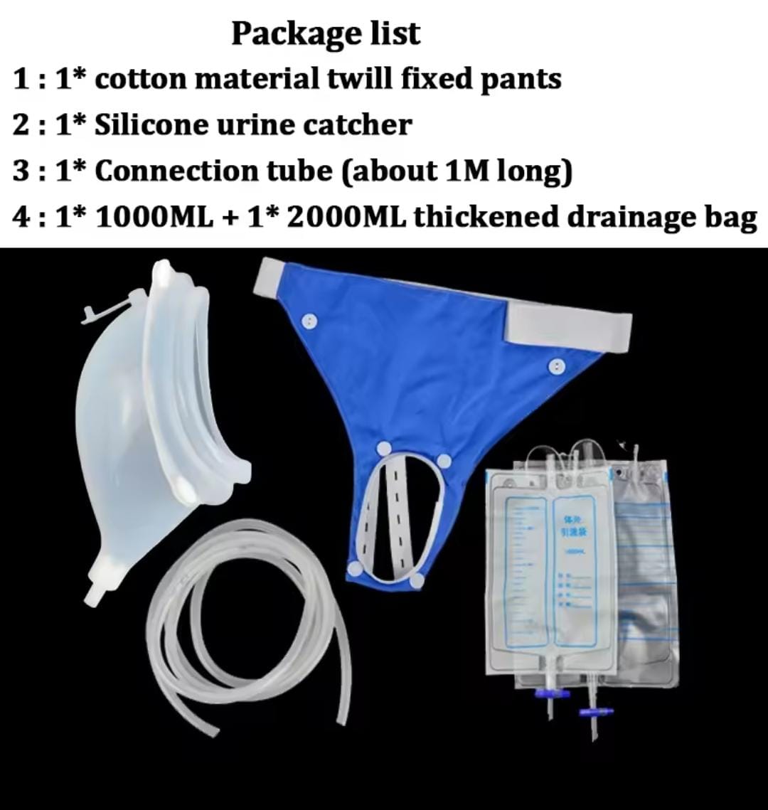 Picture of Portable Silicone Urine Bag 1000ml Urine Collector for Incontinence Medical Consumables/ Urice collector / Urine cup / Pampers