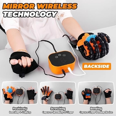 Picture of Rehabilitation Robotic Gloves,Stroke Therapy Equipment for Adults,Hand Rehabilitation Robot Gloves,Stroke Recovery - LEFT, RIGHT