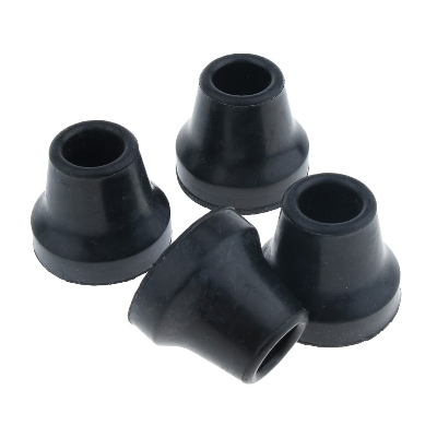 Picture of 4pcs 5/8 inch (16mm) Soft Replacement Rubber Tip for Walking Stick - Crutch Stability and Support
