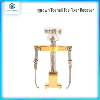 Picture of Ingrown Toenail Toe Fixer Recover Correction Device Pedicure Foot Nail Care Tool Straightening Clip Brace Corrector Easy To Use - Pedicure Set - Gold