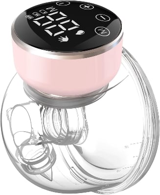 Picture of Breast Pump for Feeding Mothers, Breast Feeding Pump, Electric Breast Pump Automatic with 3 Modes & 9 Levels, Rechargeable Wearable Milk Pump for Breastfeeding 180ml, 24 mm Flange 1 Pack - Multicolor