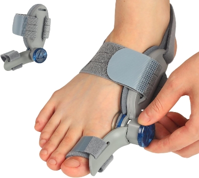 Picture of Bunion Corrector for Women & Men Big Toe: Adjustable Bunion Fix for Big Toe Separation Pain Relief - Orthopedic Bunion Splint with Straightener for Toes Alignment Hallux Valgus Correction - Light Ash