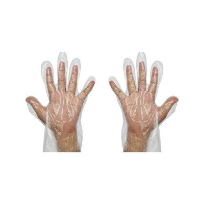 Picture of Poly Hand Gloves (100 Pcs) - 50 Pairs - White