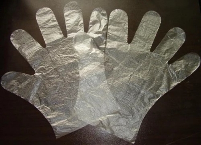 Picture of Poly Hand Gloves (100 Pcs) - 50 Pairs - White