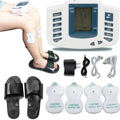 Picture of Healthy Care Full Body Tens Acupuncture Electric Therapy Massager Meridian Physiotherapy Massager Apparatus Massager - Multicolor