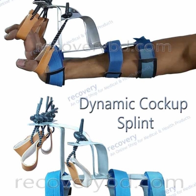 Picture of Dynamic Cock Up Splint With Finger Extension Wrist Support - Blue