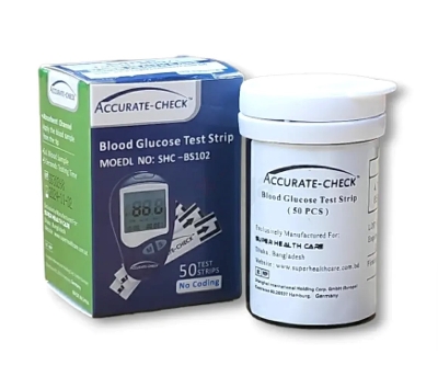 Picture of Accurate-Check Blood Glucose Test Strip 50's Pack - Multicolor