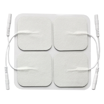 Picture of 10 pair 5x5cm Electrode Pads for Electric Tens Acupuncture Digital Therapy Machine for Slimming Electric Body Massager Frequency - White
