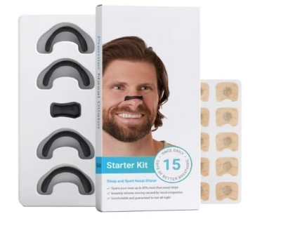 Picture of Sport Nasal Dilator Sleep Nasal Breathing Dilators Starter Kit Nose Breathe Strips Magnetic Nasal Strips Reduce Snoring - Multicolor