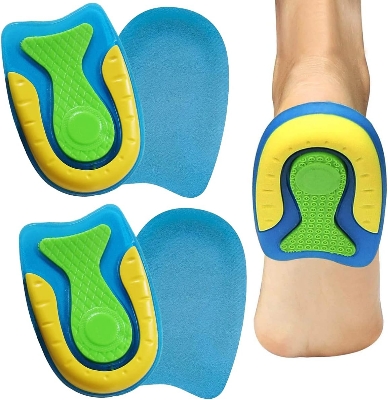 Picture of 1 Pairs Silicone Gel Heel Pads | Orthopaedic Heel Cushions for Plantar Fasciitis, Heel Spurs & Achilles Pain Relief