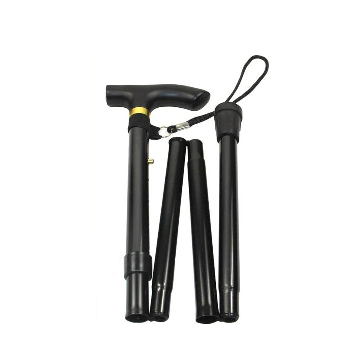 Picture of Folding Cane Trekking Pole Anti-Slip Cane Elderly Walking Stick - Stick - Multicolor