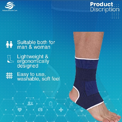 Picture of Adjustable Ankle Support Brace Cap Wrap Pad /Ankle Support Strap/Ankle Support for Sports for Men and Women for Pain Relief - 1 piece - Multicolor