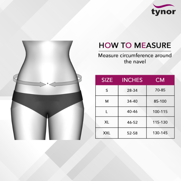 Picture of Tynor Contoured L.S. Support belt(Immobilization, Posture Correction, Back Pain Relief) - Grey