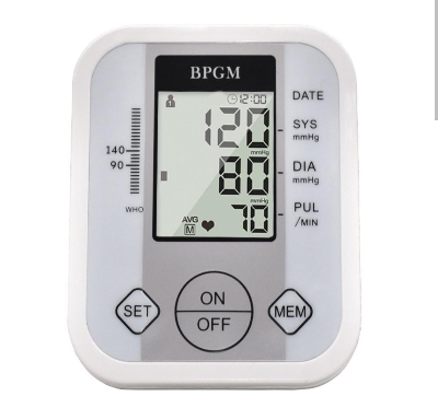 Picture of BP Machine Monitor Digital Fully Automatic Upper Arm Blood Pressure Checking Monitor with Talking Function Intellisense Technology Cuff Kit For Home Best Most Accurate Measurement- White - Multicolor