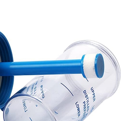 Picture of Oxygen Cylinder Regulator with Flowmeter and Humidifier Bottle With Nasal Oxygen Cannula