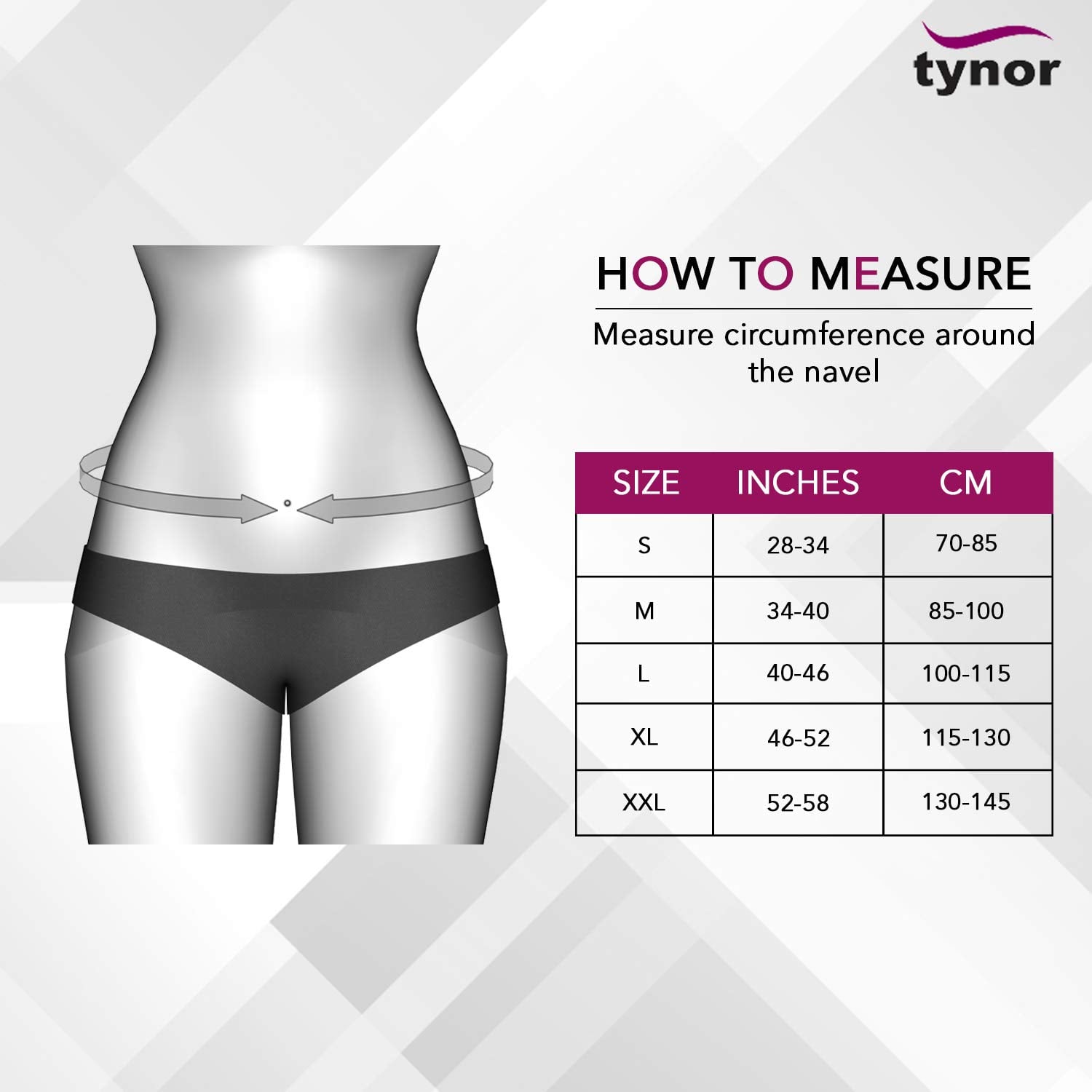 Picture of Tynor Lumbar Corset Belt Contoured L.S. Support Belt For Beck Pain - Grey