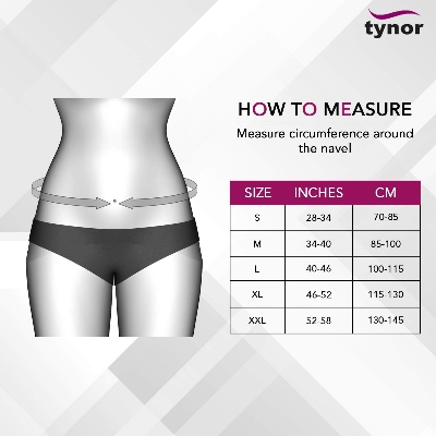 Picture of Tynor Lumbar Corset Belt Contoured L.S. Support Belt For Beck Pain - Grey