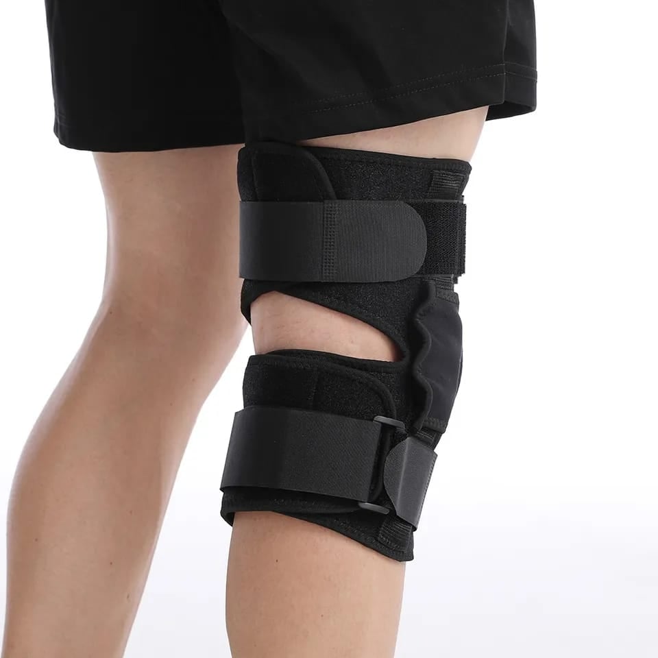 Picture of 1Pcs Knee Support Brace Adjustable Open Patella Knee Pad Protector Guard for Gym Workout Sports Arthritis Joint Pain - Black