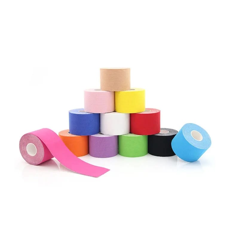 Picture of Kinesiology Tape Muscle Bandage Sports Cotton Elastic Adhesive Strain Injury Tape Knee Muscle Pain Relief Stickers - Multicolor
