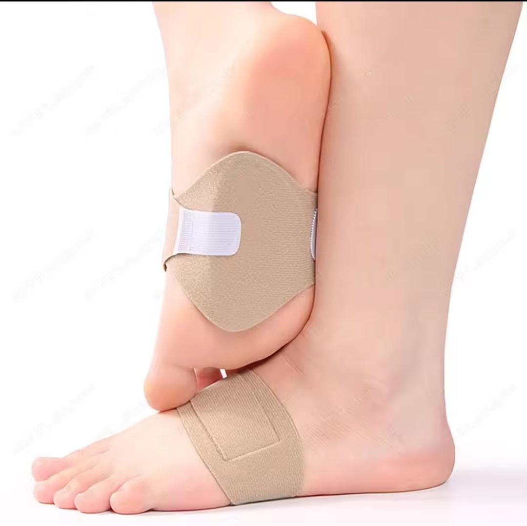 Picture of Orthopedic Arch Support Pads for Shoes Flat Feet Pain Relief Sports Insoles Flat Foot Pads Inserts Men Women Inserts 1 Pair - Beige