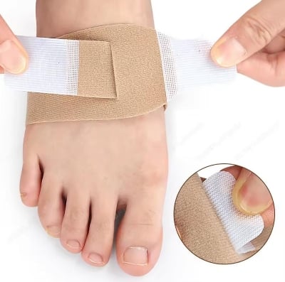 Picture of Orthopedic Arch Support Pads for Shoes Flat Feet Pain Relief Sports Insoles Flat Foot Pads Inserts Men Women Inserts 1 Pair - Beige