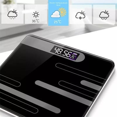 Picture of Body Fat Scale Floor Scientific Smart Electronic LED Digital Body Weight Bathroom Balance Weighing Scales Glass Floor Scales
