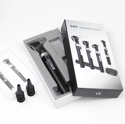 Picture of Professional Diagnostic Kit Ear Care Examination Otoscope Eardrum Endoscope Speculum Home Doctor Ear Cleaner With 8pcs Earmuffs - Multicolor