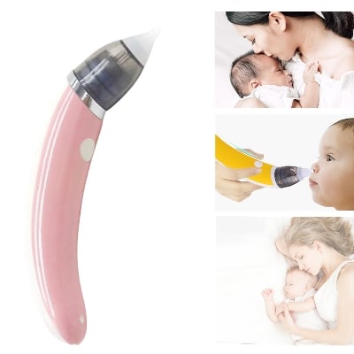 Picture of Baby Nasal Aspirator Electric Baby Nasal Vacuum Cleaner Hygienic Nose Snot Cleaner Rechargeable Baby Items Care Utensils - Multicolor