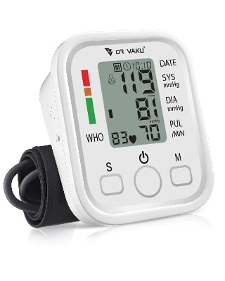 Picture of Fully Automatic Upper arm Digital Blood Pressure Monitor with SafeAccu Glucometer Machine with 10 Test Strips (Combo Pack) - Multicolor