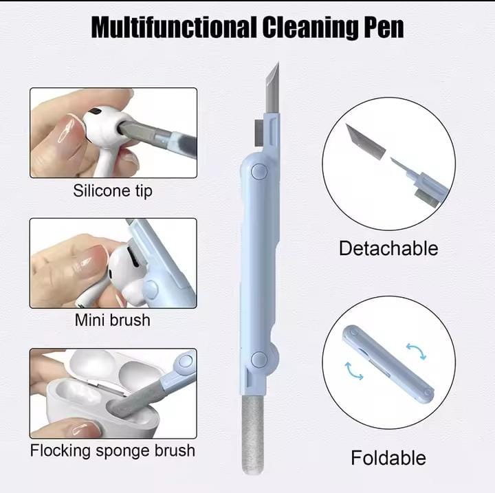 Picture of 7-in-1 Keyboard Cleaning Kits Airpods Cleaner Headset Cleaner Pen Laptop Screen Cleaning Bluetooth Earphones Cleaning Kit