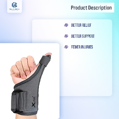 Picture of Taiba Thumb Spica Splint Wrist Support/Wrist Strap/Wrist Brace/Hand Support - SUITABLE FOR BOTH RIGHT AND LEFT HANDS - Black