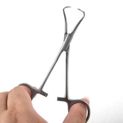 Picture of Stainless Steel Surgical Cloth Forceps, Towel Clamp, Orthopedics Instruments, Made of Stainless Steel