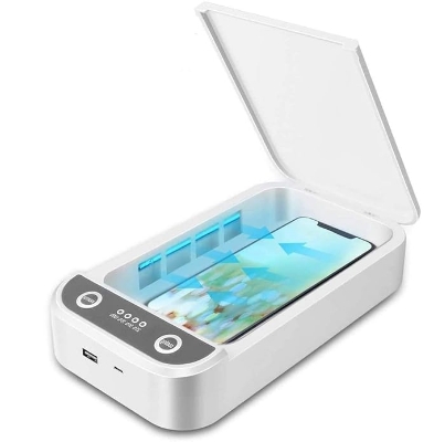 Picture of Led Uv Sterilizer Box - 99% Clean Anything Within 5 Mins - Portable Multi-Function Electric Cleaner Case Box for Cell Phone, Jewelry, Pacifier, Watches, Toy, Keys