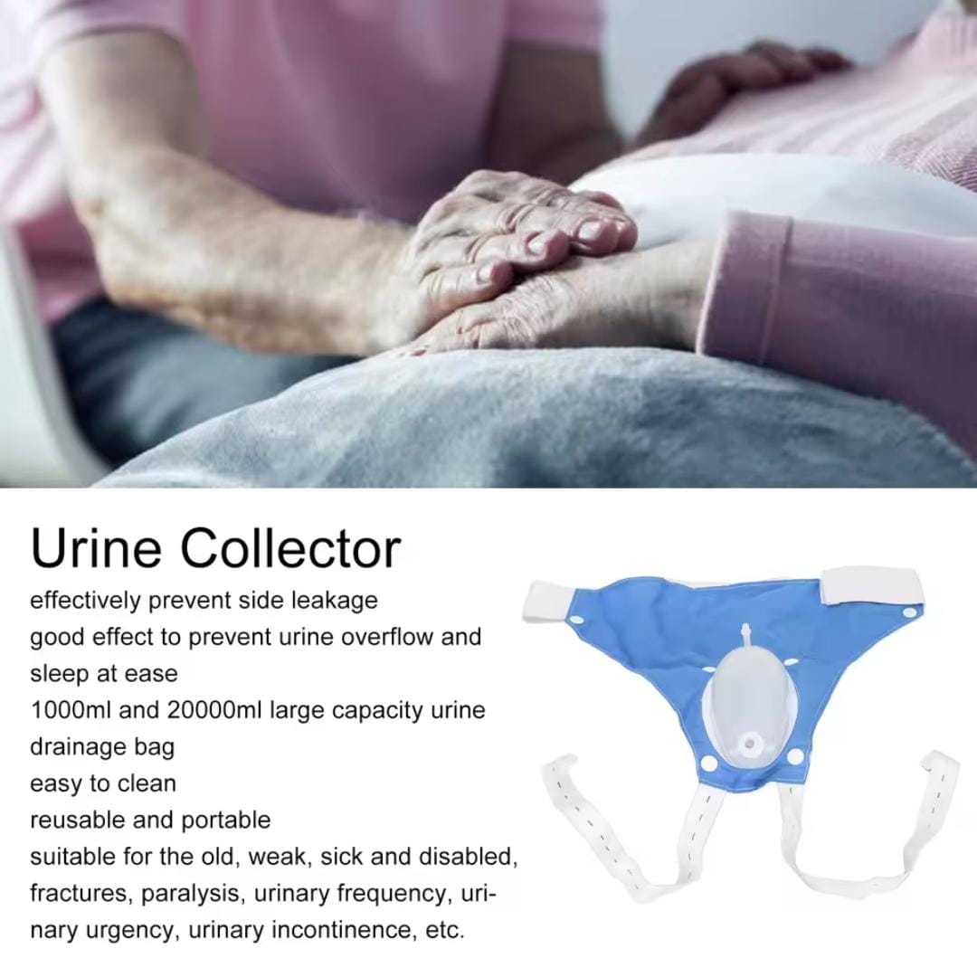 Picture of Portable Reusable Medical Incontinence Bag - Collecting Bag for Men and Women with Catheter Bag and Urinal