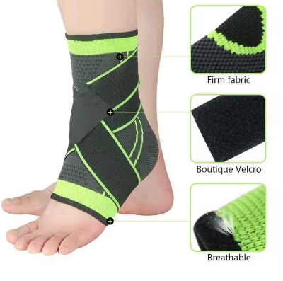 Picture of 1PC Pressurized Bandage Ankle Support Ankle Brace Protector Foot Strap Elastic Belt Fitness Sports Gym - Multicolor