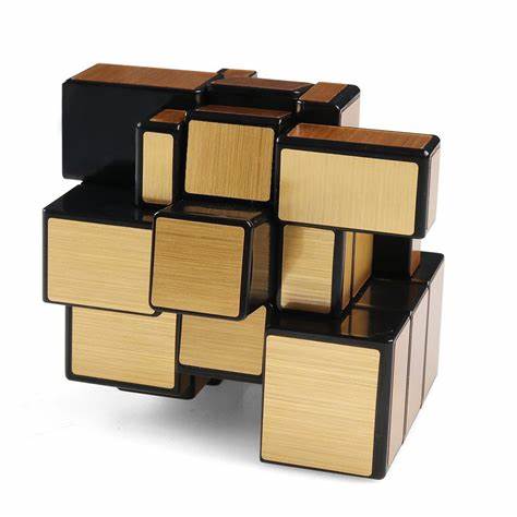 Picture of Mirror Rubik's Cube - 3x3x3 - High quality Mirror Cube Smooth Cube Speed Cube, so smooth and challenging Gold