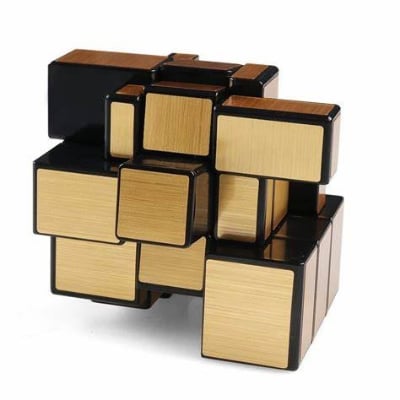 Picture of Mirror Rubik's Cube - 3x3x3 - High quality Mirror Cube Smooth Cube Speed Cube, so smooth and challenging Gold