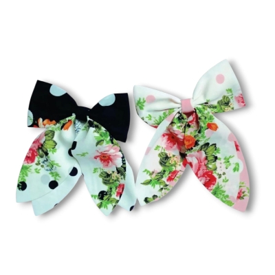 Picture of Elegant Bow Ribbon Hair clip Fashon Accessories for Girls - Multicolor